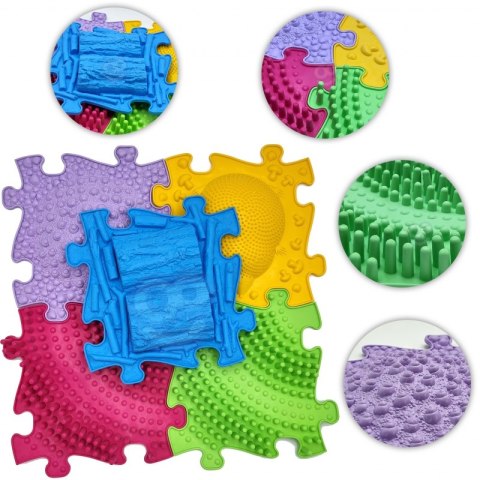 WOOPIE Mata Sensoryczna Ortopedyczna Puzzle 5 el. WOOPIE Mata Sensoryczna Ortopedyczna Puzzle 5 el.
