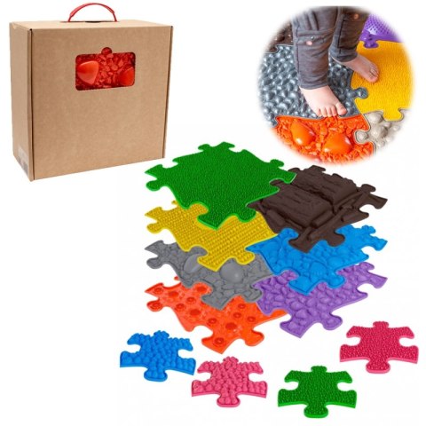WOOPIE Mata Sensoryczna Ortopedyczna Puzzle 7 el. + 4 małe WOOPIE Mata Sensoryczna Ortopedyczna Puzzle 7 el. + 4 małe