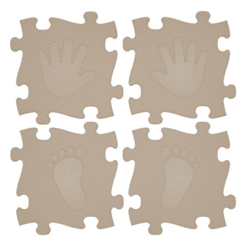 WOOPIE Mata Sensoryczna Ortopedyczna Puzzle Ręce i Nogi 16 el. - Kolor Beżowy WOOPIE Mata Sensoryczna Ortopedyczna Puzzle Ręce i Nogi 16 el. - Kolor Beżowy