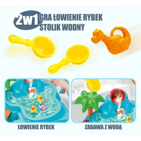 WOOPIE Stolik Wodny 2w1 Gra Łowienie Rybek Wodospad 6 el. WOOPIE Stolik Wodny 2w1 Gra Łowienie Rybek Wodospad 6 el.