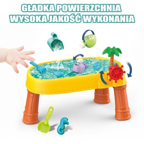 WOOPIE Stolik Wodny 2w1 Piaskownica Statek Piracki 8 akc. WOOPIE Stolik Wodny 2w1 Piaskownica Statek Piracki 8 akc.