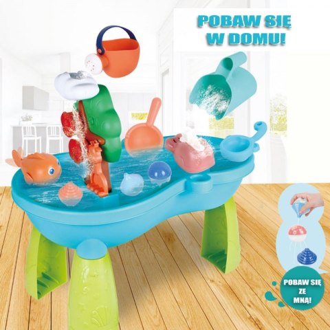 WOOPIE Stolik Wodny 2w1 Piaskownica Wodospad 10 el. WOOPIE Stolik Wodny 2w1 Piaskownica Wodospad 10 el.