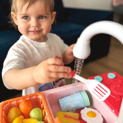 WOOPIE Zlewozmywak 2w1 Kuchnia dla Dzieci Różowa WOOPIE Zlewozmywak 2w1 Kuchnia dla Dzieci Różowa