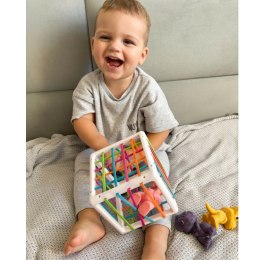 WOOPIE Elastyczna Kostka Sensoryczna Sorter dla Dzieci Kolorowe Dinozaury 6 el.