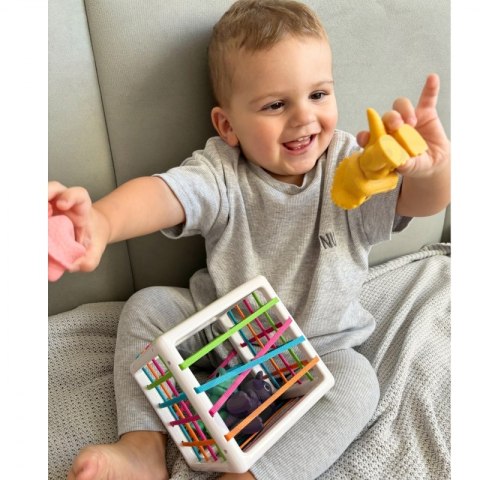 WOOPIE Elastyczna Kostka Sensoryczna Sorter dla Dzieci Kolorowe Dinozaury 6 el. WOOPIE Elastyczna Kostka Sensoryczna Sorter dla Dzieci Kolorowe Dinozaury 6 el.