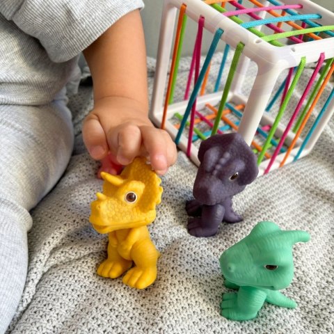 WOOPIE Elastyczna Kostka Sensoryczna Sorter dla Dzieci Kolorowe Dinozaury 6 el. WOOPIE Elastyczna Kostka Sensoryczna Sorter dla Dzieci Kolorowe Dinozaury 6 el.