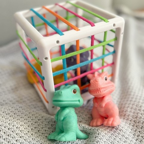 WOOPIE Elastyczna Kostka Sensoryczna Sorter dla Dzieci Kolorowe Dinozaury 6 el. WOOPIE Elastyczna Kostka Sensoryczna Sorter dla Dzieci Kolorowe Dinozaury 6 el.