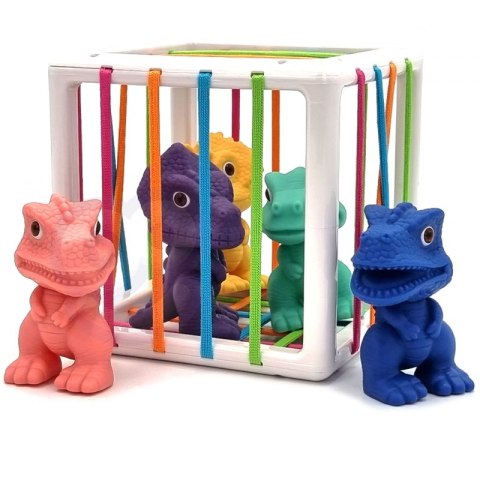 WOOPIE Elastyczna Kostka Sensoryczna Sorter dla Dzieci Kolorowe Dinozaury 6 el. WOOPIE Elastyczna Kostka Sensoryczna Sorter dla Dzieci Kolorowe Dinozaury 6 el.