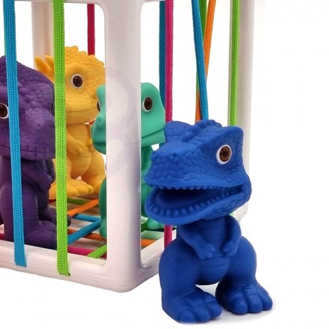 WOOPIE Elastyczna Kostka Sensoryczna Sorter dla Dzieci Kolorowe Dinozaury 6 el. WOOPIE Elastyczna Kostka Sensoryczna Sorter dla Dzieci Kolorowe Dinozaury 6 el.