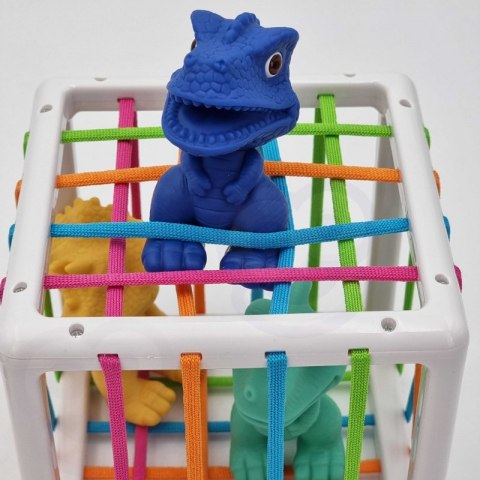 WOOPIE Elastyczna Kostka Sensoryczna Sorter dla Dzieci Kolorowe Dinozaury 6 el. WOOPIE Elastyczna Kostka Sensoryczna Sorter dla Dzieci Kolorowe Dinozaury 6 el.