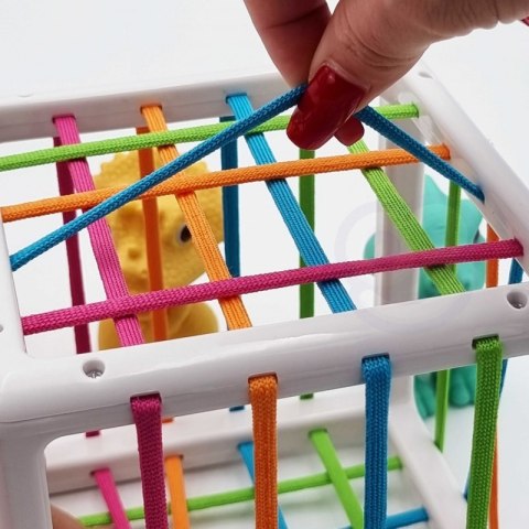 WOOPIE Elastyczna Kostka Sensoryczna Sorter dla Dzieci Kolorowe Dinozaury 6 el. WOOPIE Elastyczna Kostka Sensoryczna Sorter dla Dzieci Kolorowe Dinozaury 6 el.