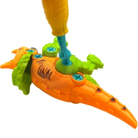 WOOPIE Zestaw Dinozaury do Skręcania 4 szt. Zestaw Konstrukcyjny w Pudełku + 2 Śrubokręty WOOPIE Zestaw Dinozaury do Skręcania 4 szt. Zestaw Konstrukcyjny w Pudełku + 2 Śrubokręty