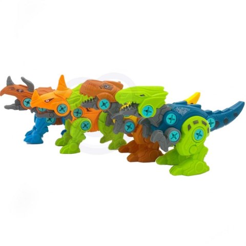 WOOPIE Zestaw Dinozaury do Skręcania 4 szt. Zestaw Konstrukcyjny w Pudełku + 2 Śrubokręty WOOPIE Zestaw Dinozaury do Skręcania 4 szt. Zestaw Konstrukcyjny w Pudełku + 2 Śrubokręty