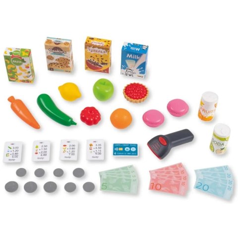 SMOBY Sklep Supermarket z Wózkiem Kasą i Elektronicznym Skanerem SMOBY Sklep Supermarket z Wózkiem Kasą i Elektronicznym Skanerem