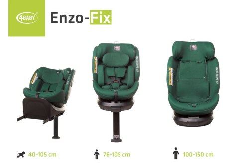 4 BABY Fotelik ENZO-FIX 40-150cm dark green I-SIZE 4 BABY Fotelik ENZO-FIX 40-150cm dark green I-SIZE