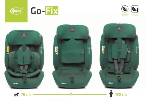 4 BABY Fotelik GO-FIX 76-150cm DARK GREEN I-SIZE 4 BABY Fotelik GO-FIX 76-150cm DARK GREEN I-SIZE