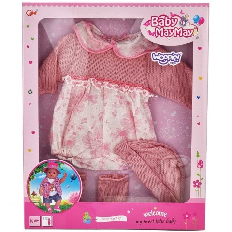 WOOPIE Ubranko dla Lalki Zestaw Sukienka Czapeczka 43 - 46 cm Różowy WOOPIE Ubranko dla Lalki Zestaw Sukienka Czapeczka 43 - 46 cm Różowy