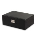 Szkatułka na biżuterię, etui, organizer, pudełko czarna PD155CZ Szkatułka na biżuterię, etui, organizer, pudełko czarna PD155CZ