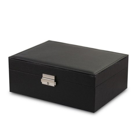 Szkatułka na biżuterię, etui, organizer, pudełko czarna PD155CZ Szkatułka na biżuterię, etui, organizer, pudełko czarna PD155CZ